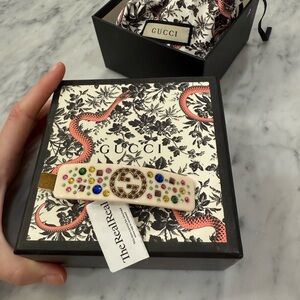 Gucci Multi-color Gem Crystal Hair Barrette